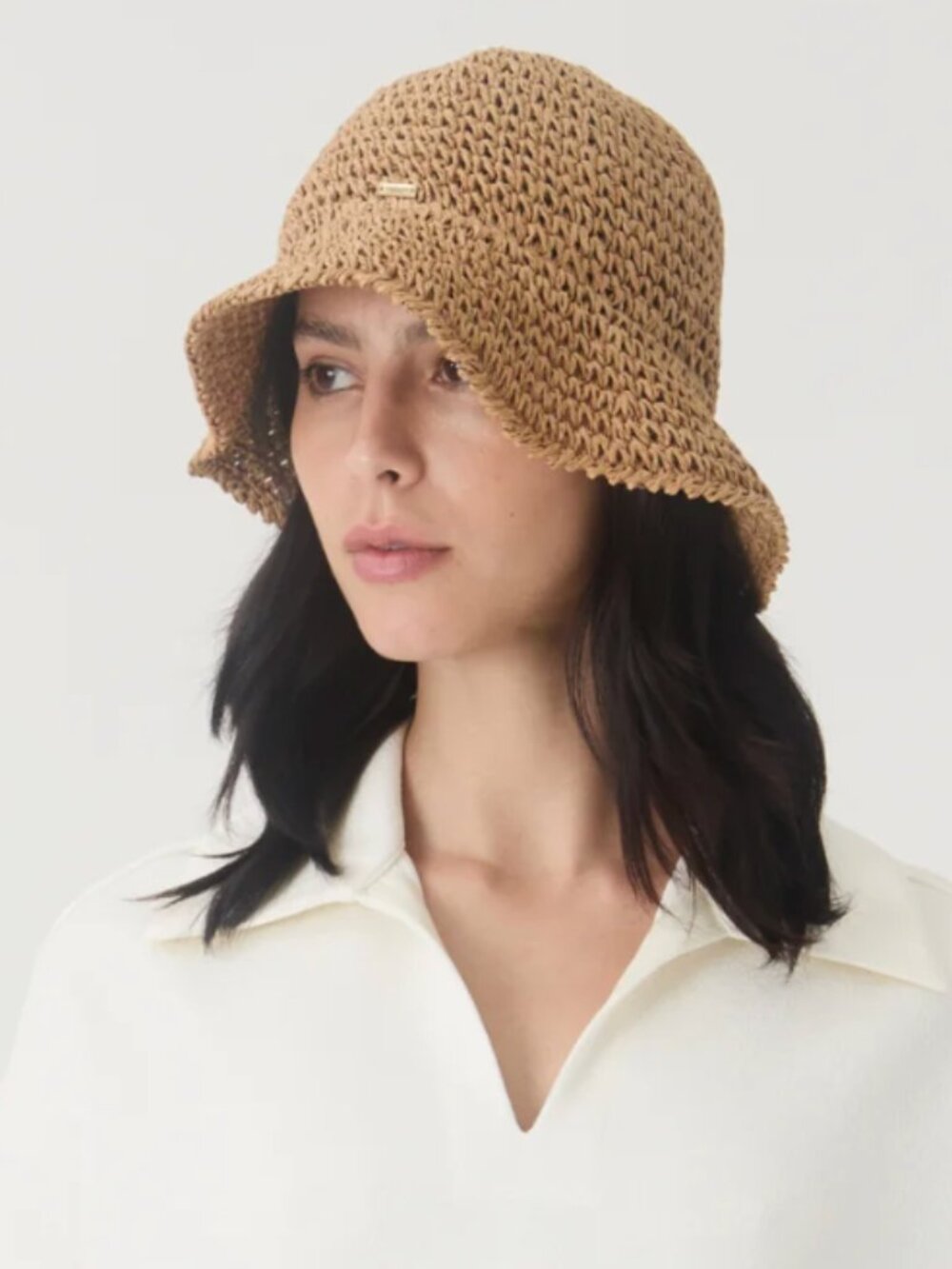 NEVER WORN straw bucket hat